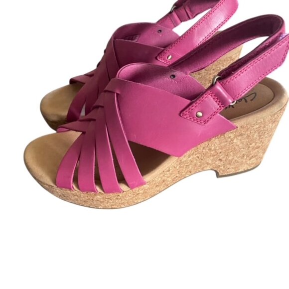 Clarks Giselle Glow Wedge Sandal 9 - Picture 5 of 7